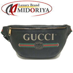 Gucci Body Bag Logo Leather Black